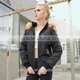 Women's High Quality Winter Coat Padded Bomber Jacket Wholesale thumbnail-4
