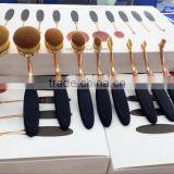 Shuoyang Best Toothbrush Style Pro Makeu up Brushes 10 Pcs Oval Makeup Brush Set thumbnail-1