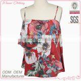 Women Fashion Apparel Loose Fit New Print Chiffon Tops and Blouse Picture thumbnail-1