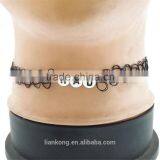 Factory Wholesale Plastic Big Fabric Black Choker Necklace thumbnail-3