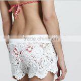 White Crochet Trousers