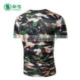 New Style Summer 100% Cotton Short Sleeve Camouflage Printed T Shirt for Men thumbnail-5