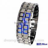 A Level 2016 Hot Lava Style Led Iron Watches Brand Watch Samurai LED Watch Red &blue Light Women&men Style thumbnail-2