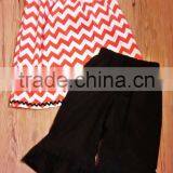 2014 Summer Girl Clothes Chevron Kids Outfit thumbnail-1