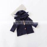 0-3 Years 2017 Hot Wholesale Cotton Autumn Full Sleeves Solid Color Baby Coats thumbnail-3