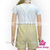 2017New Arrive 3pcs Children Clothing Bib Pants Bow Tie With Hat Lacha Choli Designs Pictures New Designer Short Pants thumbnail-6