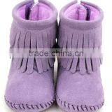Handmade Soft Natural Leather Toddler Shoes Winter Boots thumbnail-3