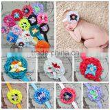 Factory Direct Polka Dot Bow Toddler Baby Flower Headband For Kids Hair Accessories thumbnail-1