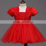New Kids Girls Birthday Girl Dress Cute Sequin Sleeveless Vest Princess Lace Dress 11 Color Baby Dresses For Girls Vestido thumbnail-4