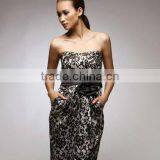 Classic Exclusive Taffeta Strapless Short Evening Dresses