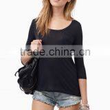 Regular Fit Long Sleeves Plain T-shirts Wholesale Blank t Shirts Woman thumbnail-2