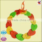 2014 Factory Sale 3mm Felt Material Easter Egg Circle Easter Decoration thumbnail-1