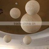 Hemp Rope Ball Rattan Art Ball Ceiling Lamp thumbnail-1