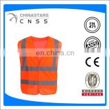 hi visibility reflective safety vest with 3M reflective tape