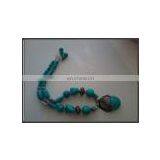 Latest Style Turquoise Charm Resin Necklace thumbnail-1