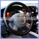 Top Leather Head Layer Skin Leather Steering Wheel Cover Laser Drilling Four Seasons General Hand Sewn Car Steering Wheel Sleave