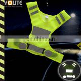 HT007 hot sales high visibility reflective men vest for running or cycling