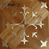 Wood Metal Steel Brass Inlay Parquet Flooring thumbnail-2