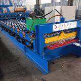 PLC Controlled Automatic Trapezoid Metal Roof IBR Sheet Roll Forming Machine for Sales thumbnail-2