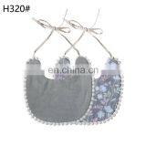 Wholesale Cotton Print Lace-up Cute Baby Bibs thumbnail-4