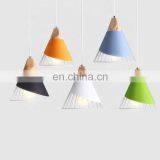 New Design Modern Colorful Metal Wire Hanging Pendant Ceiling Lamp for Cafe thumbnail-5