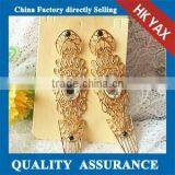 W1030 Clear Real Resin Earring,real Resin Earring Metal Chain,China Supplier Real Resin Earring thumbnail-1