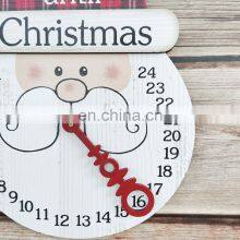 2021 Wooden Snowman Sign Christmas Pendant Creative Christmas Countdown Home Decoration Holiday Calendar Pendant thumbnail-4