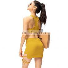 Hot Pickleball Skirt Sexy Straps Golf Tennis Mini Skirt With Pockets Women Workout Running Sportswear Fitness Yoga Wear thumbnail-4