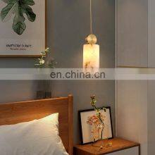 Luxury Lighting Fixtures Modern Led Alabaster Chandelier For Living Room Dining Pendent Lamp thumbnail-5