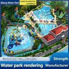 Large Parent-child Water Park Equipment Glass Steel Children's Water Slide Outdoor Water House Water Village Park Design thumbnail-4