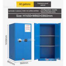 Heavy Duty 45 Gallon Yellow Flammable Storage Cabinet | Epoxy Resin Coating |Manual Close 2-Door Chemical Safety Cabinet for Factory thumbnail-1