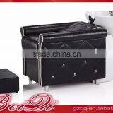 Beiqi New Design Superior Hair Salon Washing Units Massage Shampoo Chair With Stainless Steel Handrail for Sale thumbnail-1