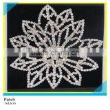 Sew on Diamond Rhinestone Chain Applique for Wedding Dress Decoration 7x12cm thumbnail-2
