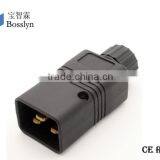 IEC320 C20 Male Detachable Re-wireable Power Cord Plug 250V thumbnail-1