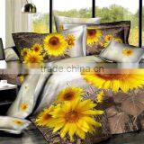 Cotton Sun Flower 3D Disperse Printing Bed Cover Set thumbnail-1