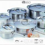 304 Stainless Steel Pan Set for Induction Bottom