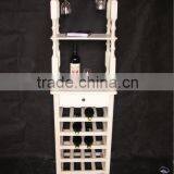 Multiple Vintage Wood Wine Holder