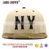 New Design Style 6 Panel Leather Patch Snapback Hats thumbnail-2