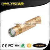 China hot torch light black led flashlight