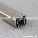 Stainless Steel Square Cap Rail / Top Rail for Glass