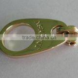 RES0002 No.5 Zip Lock+puller (light Gold)