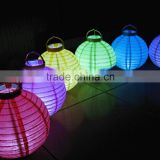 New High Quality Colorful Round Led Paper Lantern
