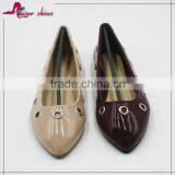 SSK16-622 China women lady casual shoe factory ; latest designs shoes for woman shoe ; fashion ladies pointed toe shoes