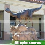 Best selling theme park robotic dinosaur Dilophosaurus