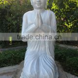 Outdoor Shakyamuni Buddha Statues for Sale White Marble Stone Hand Carving Sculpture for Home Garden Pagoda