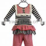 Wholesale Childrens Cotton Orange Chevron Thanksgiving Baby Girls Boutique Clothing thumbnail-6