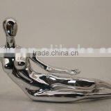 Chrome Fashion Lying Female Mannequin thumbnail-1