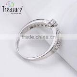 Latest Model Fashion Jewellry Diamond Silver Ring Crystal Jewelry for Girl thumbnail-3