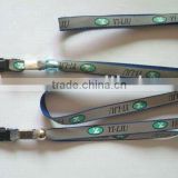 Promotion polyester cell phone lanyard with a bead