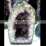 Natural Rock Amethyst Quartz Crystal Geode